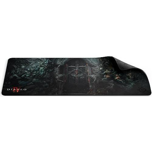 SteelSeries ゲーミングマウスパッド 制限事項版DiabloIV青写真 ノンスリップラバーベース 90cm×40cm×0.4糎 QcK