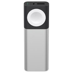 Belkin 呼びりんキン iPhone + Apple Watch用 移動性蓄電池 Series 1 / 2 / 3 / 4 / 5 相応う MFi御墨付き 6700mAh Valet Charger Power Pack F8J201BTSLV-A