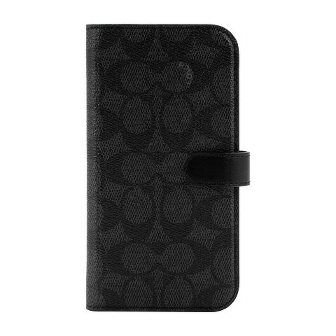 COACH コーチ iPhone 14 Plus 6.7インチ Coach Folio Case - Signature C Black CIPH-122-SCBLK|コーラス