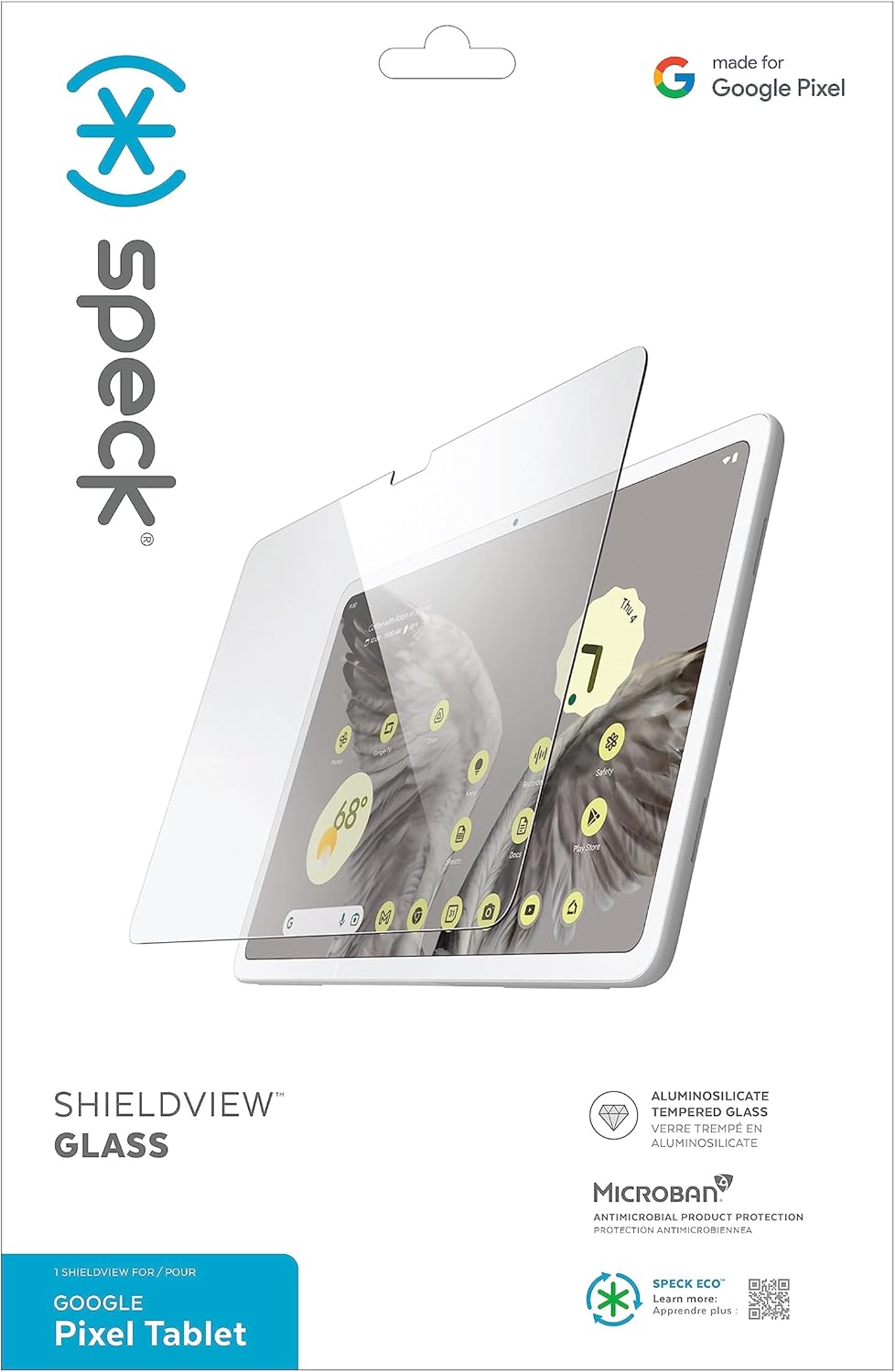Speck ShieldView 瑠璃 Google Pixel タブレットスクリーンプロテクター 読みやすい