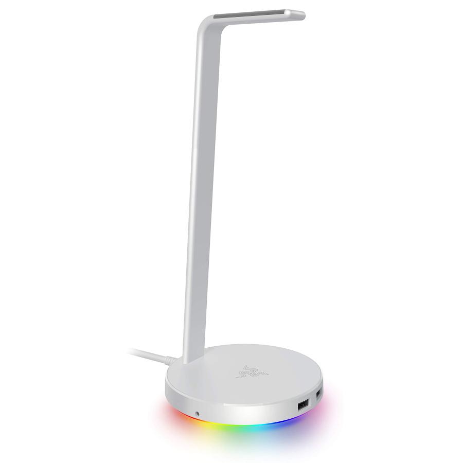 Razer Base Station V2 Chroma Mercury White 受話器照明ランプ 上滑り打ちきり軍事基地付き添い人 USBこしき 2界面 RGB相応う  RC21-01510300-R3M1