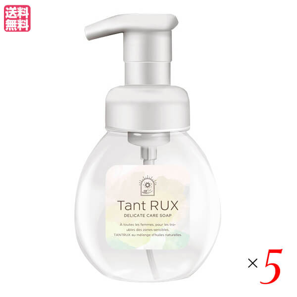 【100円クーポン!】学割6倍!ボディソープ せっけん デリケートゾーン タントリュクスソープ Tant RUX SOAP 200ml 5個セット 送料無料|kunistyle