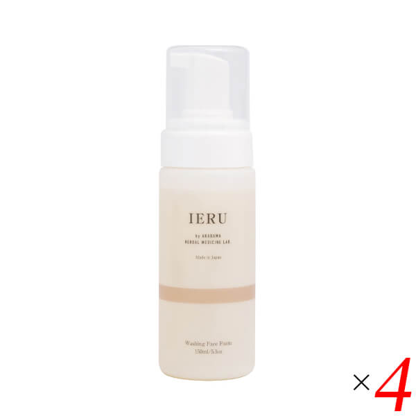 【4/18(土)限定！ポイント最大7倍！】イエル IERU ウォッシング フェイスフォーム 150ml 4本セット 洗顔 洗顔フォーム 泡 送料無料