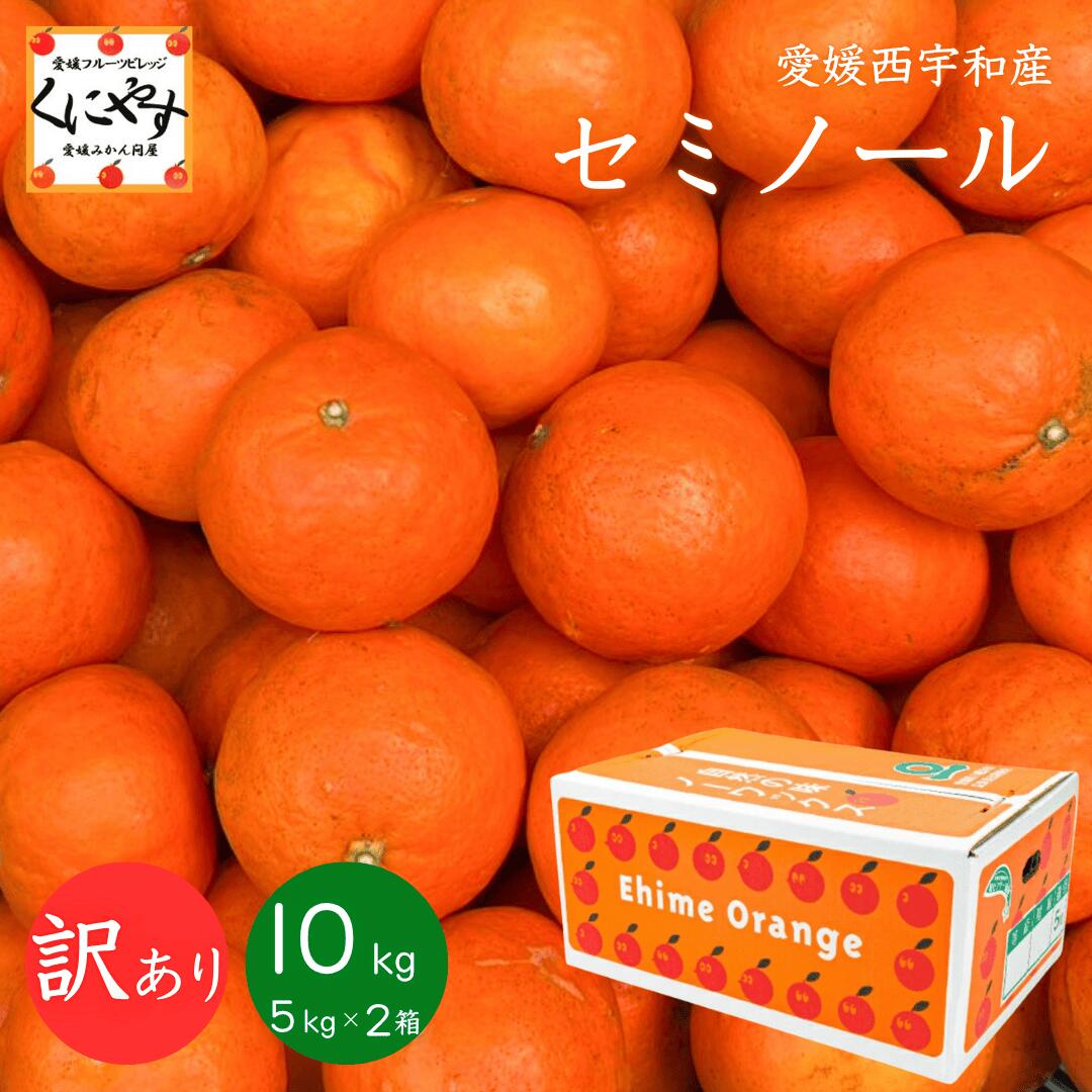 数量限定販売！＼当選確率1/2！抽選で最大100％ポイントバック 本日 23:59 まで／★希少品種 木成り完熟品★創業86年 愛媛 みかん の老舗【送料無料】【産地直送】西宇和産 訳あり セミノール オレンジ 10kg ( 5kg ×2箱)「訳ありセミノール5×2」