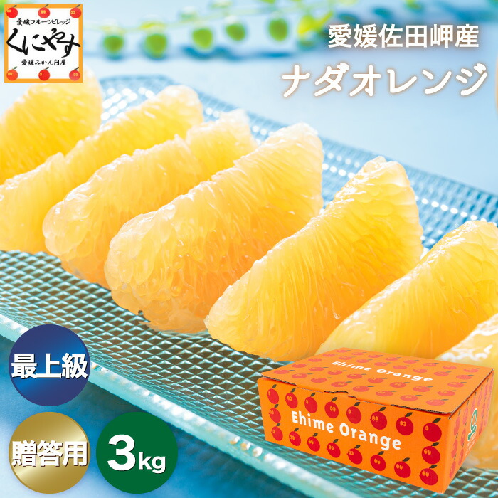 ＼枚数限定 ！5％OFFクーポン／★限定農家さん 大岩さん のこだわり最上級品！★【送料無料】【ギフト】【産地直送】愛媛佐田岬産 ナダオレンジ 贈答用 3kg 別名: 河内晩柑 和製グレープフルーツ 美生柑 愛南ゴールド ジューシーオレンジ 夏文旦 「贈答最上ナダオレ3」【☆】