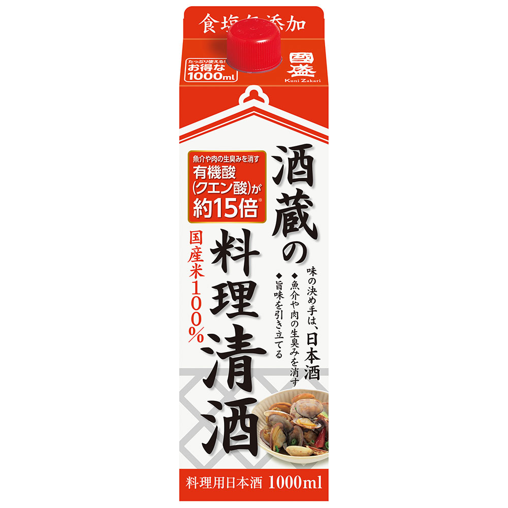 【楽天市場】國盛 酒蔵の料理清酒 パック 1000ml / 料理酒 食塩無添加 料理専用 日本酒 国産米 地酒：お酒ギフトの國盛 Kuni