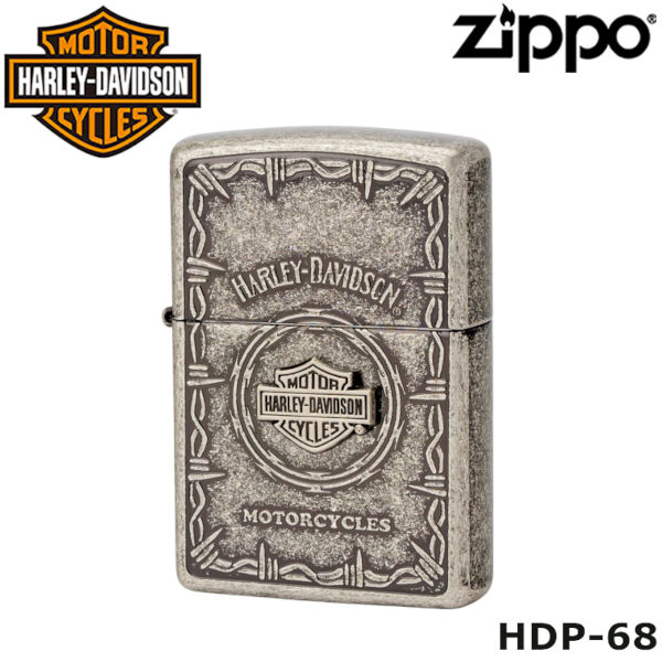 日本限定 正規品 ZIPPO HARLEY-DAVIDSON HDP-68 Sメタル バー＆シールド ジッポーライター ジッポー ジッポライター ジッポ Zippo ハーレー ダビッドソン ハーレー オイルライター 白頭鷲