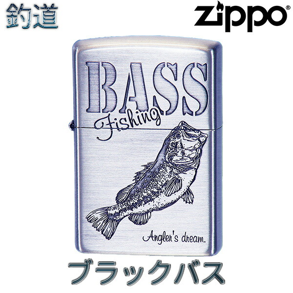 ZIPPO 釣道 ブラックバス‐釣り ブラックバス ジッポー ライター ジッポ Zippo オイルライター zippo ライター 正規品