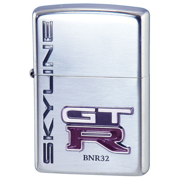 日産 ZIPPO NISSAN SKYLINE GT-R BNR32 エンブレム SV‐スカイライン ジッポー ライター ジッポ Zippo オイルライター zippo ライター NISMO ニスモ 正規品｜KURAスタイル店