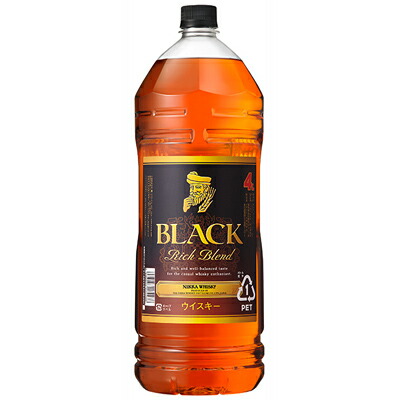 ニッカウヰスキー - ブラックニッカクリア4Ｌ × ２本 ブラックニッカ クリア 4000ml 4l ペットボトル ウイスキー