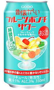楽天市場】合同 昔懐かしい フルーツポンチ サワー 350ml 缶