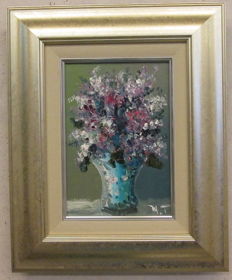 楽天市場】春野修一『北アルプス望む』油絵・油彩画 SM(サムホール