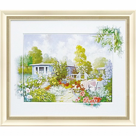 「ハウスボート」ピーターモッツ・風景画アートポスター作品［絵画通販］【絵のある暮らし】【壁掛けフックつき】 13,613円