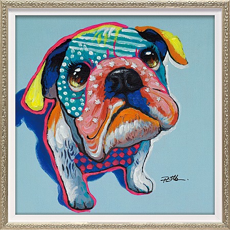 楽天市場】【オイルペイント】絵 絵画 Enjoy! art! 犬 子犬 動物