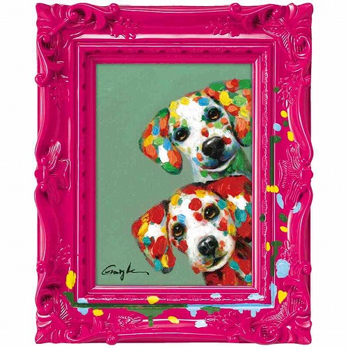 【絵画】子ども 子犬 インテリア 壁掛け 額入り 楽天市場】【オイルペイント】絵 絵画 Enjoy! art! 犬 子犬 動物