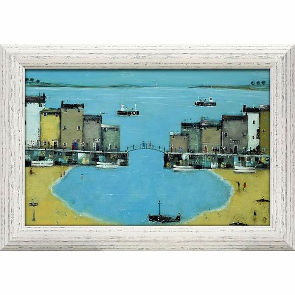 「コスタルケッパー」リーマッカーシー【通信販売】特殊ゲル加工風景画アート［絵画通販］【壁掛けフック付き】【絵のある暮らし】イギリス　絵画