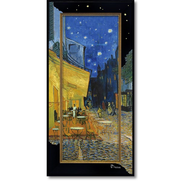 「夜のカフェテラス」ゴッホ 【通信販売】(世界の名画［絵画通販］）【壁掛けフック付き】【絵のある暮らし】｜絵のある暮らし【絵画販売専門店】