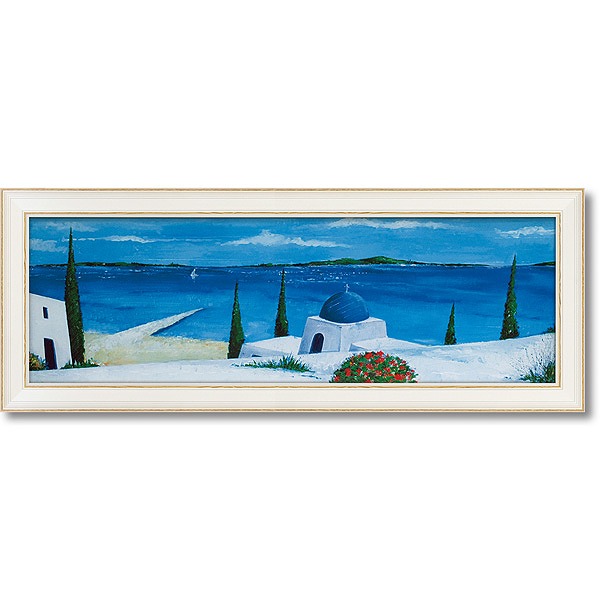 楽天市場】ジュリアン・グレッグ 絵画 花咲くエーゲ海 アート