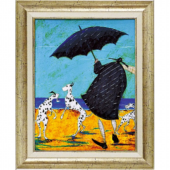 サムトフト「ガチョウ タクシー」ゲルアート 癒し 動物 絵画 アートフレーム サムトフト「ガチョウ タクシー」ゲルアート 癒し 動物 絵画