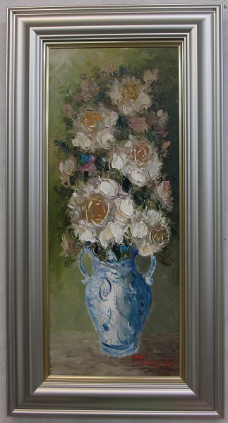 楽天市場】「ひまわり」谷口春彦（F3サイズ油彩画[油絵]（直筆油彩画