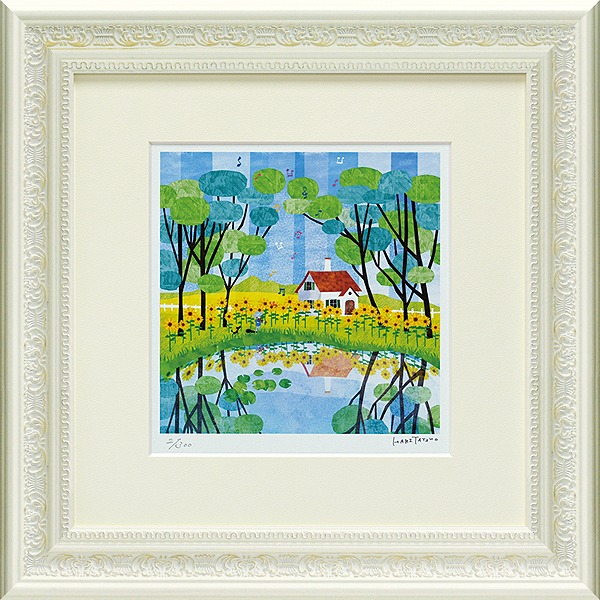 渡部ひできひまわり 油彩画 ゴールドフレーム 楽天市場】「向日葵」（ひまわり）渡部ひでき【通信販売】（F4サイズ