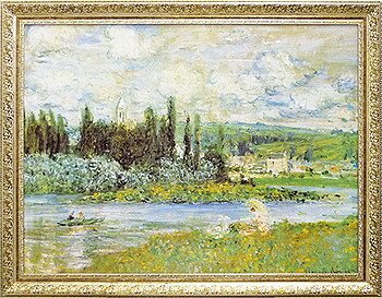 楽天市場】絵画 モネ インテリア monet 「 Vetheuil sur Seine