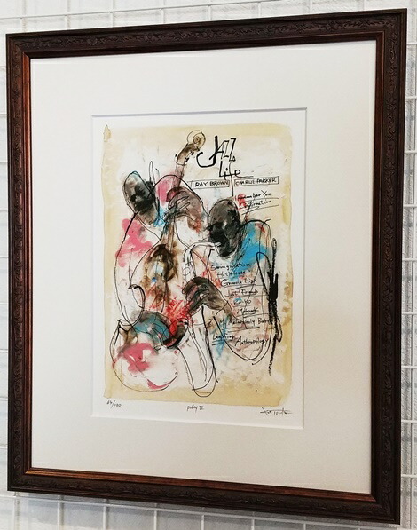 楽天市場】「JAZZ Life6」津田耕 （ジグレー版画）津田耕ジャズ版画作品 ［絵画通販］）ジャズ・音楽・贈り物・ギフト・贈り物・プレゼント・絵画・絵 【絵のある暮らし】【壁掛けフック付き】 : 絵のある暮らし【絵画販売専門店】