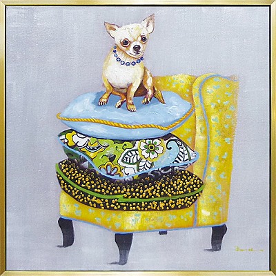 代引き不可 お届けお時間指定不可 ドッグ ソファ イヌ いぬ 犬 油絵 ハンドペイント 動物 チワワ オイルペイントモダンアート 絵画通販 絵のある暮らし 壁掛けフック付き Lunarhomesdurgapur Com