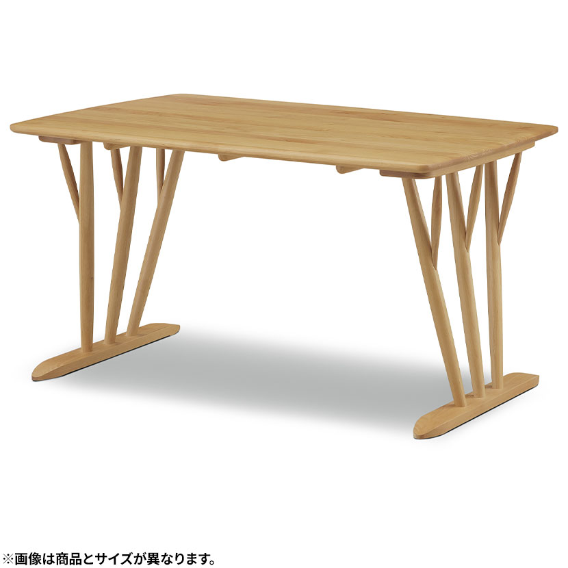 [最大9000円OFF! 26日1:59迄]【設置無料】幅150cm ダイニングテーブル 木製 2本脚 無垢集成材 アルダー オイル塗装 長方形 テーブル 4人 食卓テーブル おしゃれ ナチュラル 北欧 ダイニング ウィドゥスタイル｜暮らしのデザイン 店