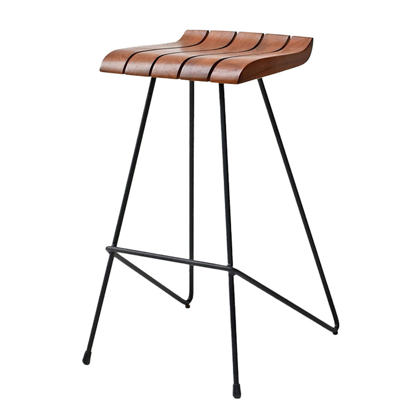 [最大9000円OFF! 26日1:59迄]HAOK HIGH CHAIR ハオクハイチェア カフェチェア 木製 ダイニングチェア 屋外対応 天然木 ベランダ カフェ アウトドア 幅450&times;奥行480&times;高さ750mm｜暮らしのデザイン 店