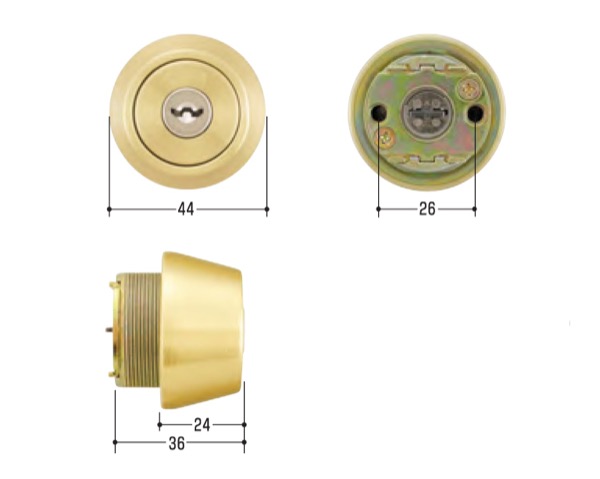 玄関取替交換用シリンダーＭＩＷＡ（ミワ）　U9シリンダー MCY-404