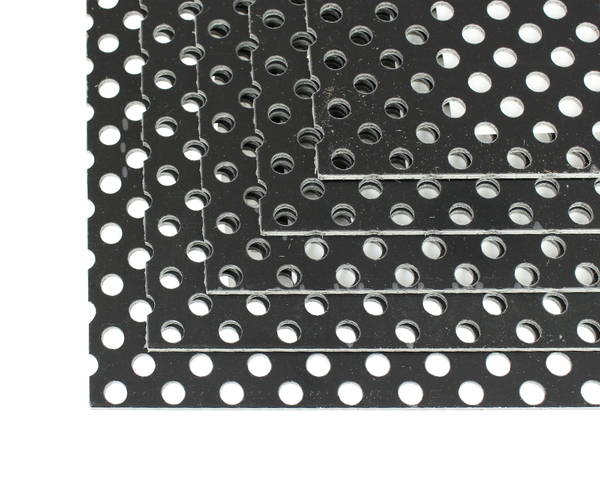 ＣＧ４６Ｐ１１ 軽銀結びあわせる板 パンチング 3ｔｘ450ｘ600 黒いこと 5枚組 【アルインコ】 DIY・工具-接着・補修用品-補修材