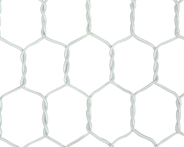 ﾋﾞﾆｰﾙ亀甲金網#20×16×450粍 30m ﾎﾜｲﾄ 巻売【吉田隆】 ネジ・釘・金属素材-花・ガーデン・DIY-その他