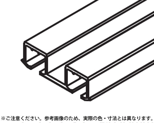 53-3328-250 クリッポ 26H-IS、36H-IS、26H-MS、36H-MS 上レール ダブル掘込用長さ2500mm 【スガツネ工業】