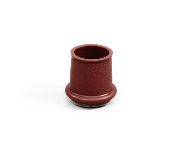 F ﾌｪﾙﾄ付脚ｷｬｯﾌﾟ 茶 22～25mm用 入数100