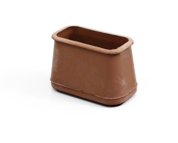 F ﾌｪﾙﾄ付脚ｷｬｯﾌﾟ 長型用（22×45～29×52×H35mm）茶 入数100 15,840円