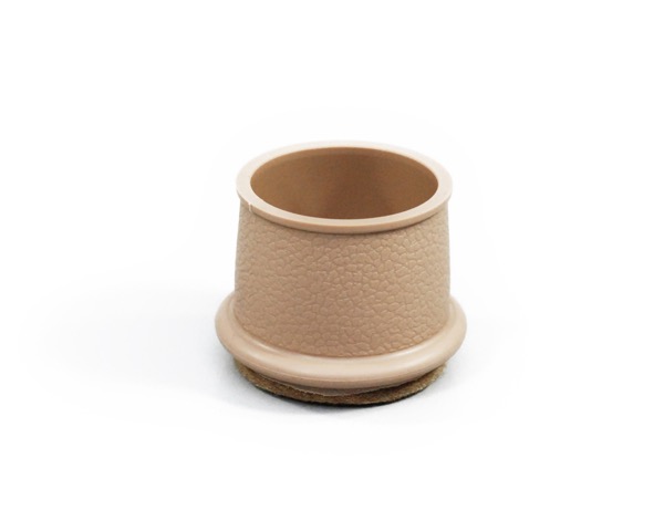 F ﾌｪﾙﾄ付脚ｷｬｯﾌﾟﾍﾞｰｼﾞｭ32～35mm用 入数100｜暮らしの百貨店