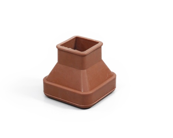 F ｲｽ脚ｷｬｯﾌﾟ ﾊﾞﾗﾀｲﾌﾟ 角茶 20～30mm用入数100