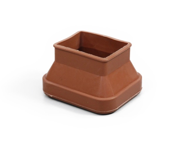 F ｲｽ脚ｷｬｯﾌﾟ ﾊﾞﾗﾀｲﾌﾟ 茶 30×40～40×52mm用 入数100