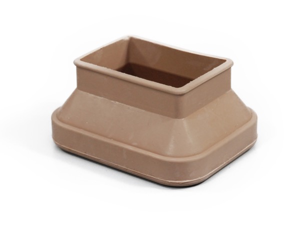 F ｲｽ脚ｷｬｯﾌﾟ ﾊﾞﾗﾀｲﾌﾟ ﾍﾞｰｼﾞｭ 35×50～52×65mm用 入数100