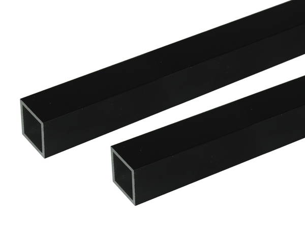 アルミ角パイプ 2m 2.0×30×30mm ブラック 2本組【安田(株)・アシバネ】|暮らしの百貨店