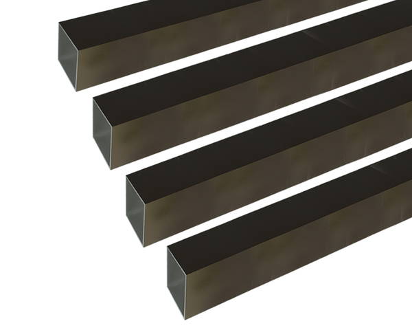 アルミ角パイプ 1m 2.0×50×50mm ブロンズ 4本組【安田(株)・アシバネ】|暮らしの百貨店