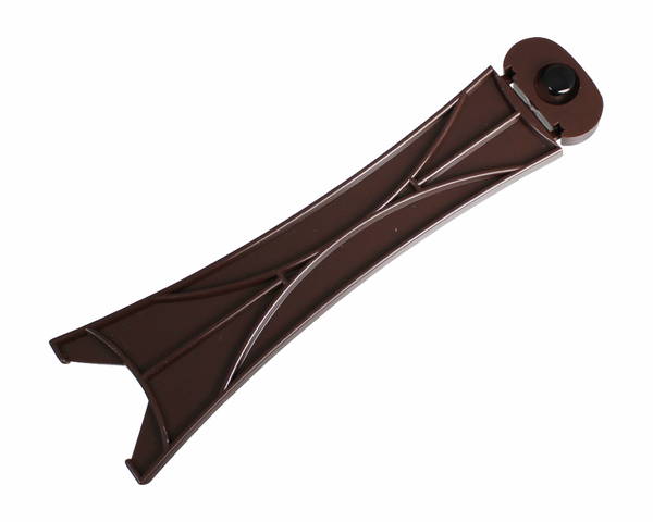 ﾌﾟﾗ足 特大　170mm こげ茶 ｶｼﾒ付 100個入 6103 【福井金属工芸】