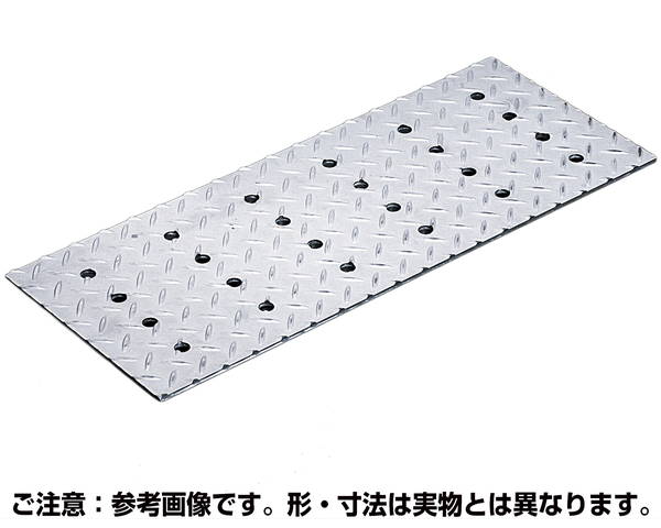 ステンレス鋼製水抜き用窪溜まり蓋 縞鋼板 ズレ止付 120【奥岡製造所】