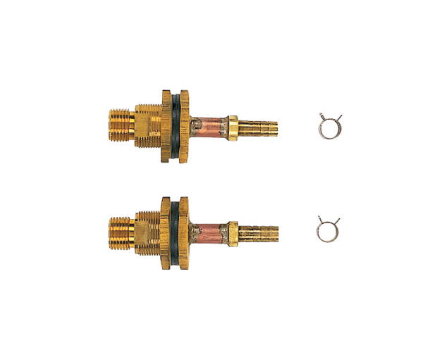 ユニットバス貫通金具（ペア耐熱管用）　１０Ａ　４１６－４５２ 【カクダイ】