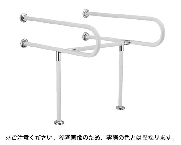 暮らしの百貨店シロクマ手摺シリーズ 介護用品 No 858 No 858 C型丸棒手摺 洗面器用 手すり シロクマ