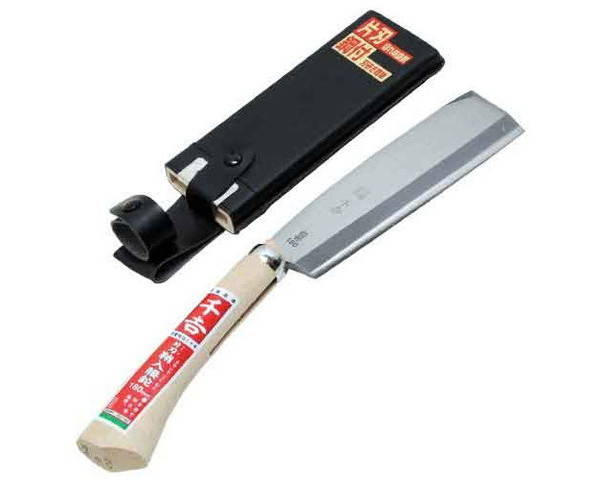 千吉・鞘入腰鉈片刃・１８０ＭＭ【藤原産業】