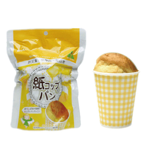 東京ファインフーズ　紙コップパン　バター　 30個｜消火器・非常食・防災　くらし館