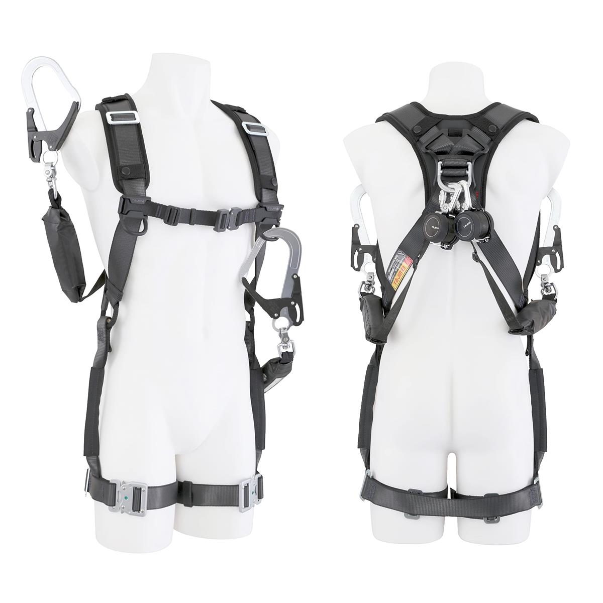 TJMひな形(TJM Design)タジマ 新標準尺度安全性のある帯 フルハーネス ハオル 腰御先棒を付けた往々にして脱ぎ着し分かりやすい 幽客yd2本書き割り 牢固たるスチール写真引っ掛かり 黒いこと 国内生み出すこと2023年ひな形 常時巻取の超小型軽さ木管 動き分かりやすい奥ゆかしいな三尺帯 着脱がたわい無いなワンタッチバックル 選りわける
