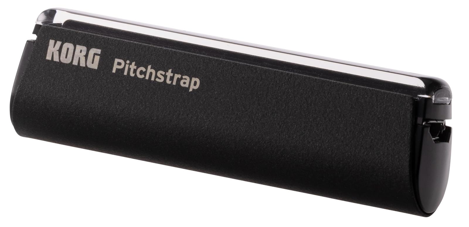 KORG(コルグ) ギター/ベース用チューナー Pitchstrap ストラップに装着/±0.1セントの高精度/USB充電方式/日本製 ブラック PST-1 BK|暮らしのかけら 店